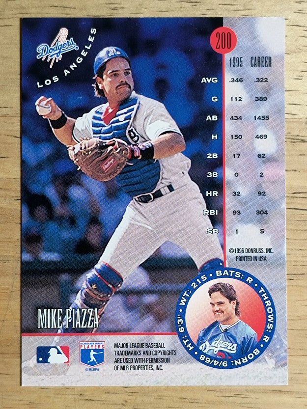1996 Leaf #200 Mike Piazza