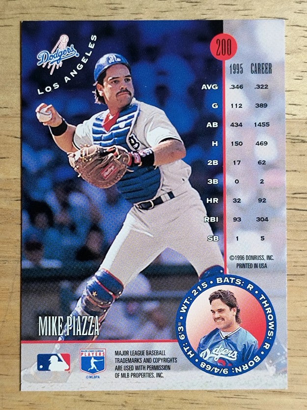 1996 Leaf #200 Mike Piazza