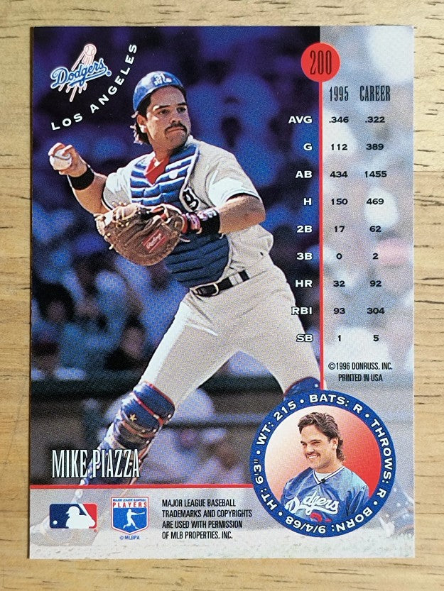 1996 Leaf #200 Mike Piazza