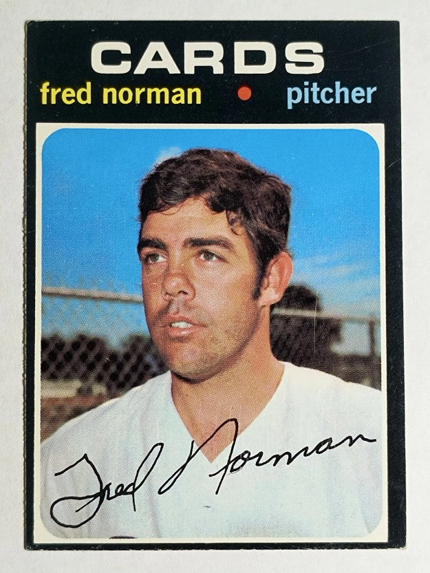 1971 Topps #348 Fred Norman (EX)