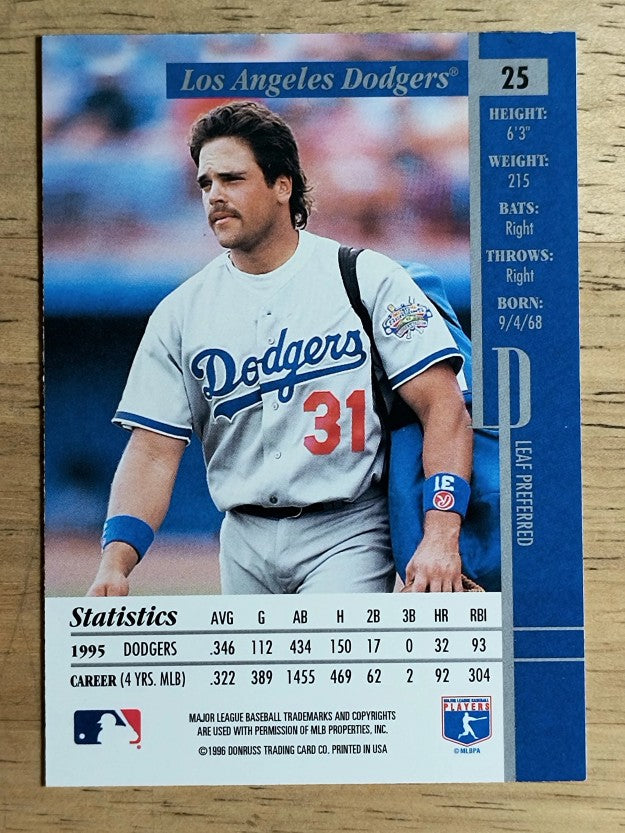 1996 Leaf Preferred #25 Mike Piazza