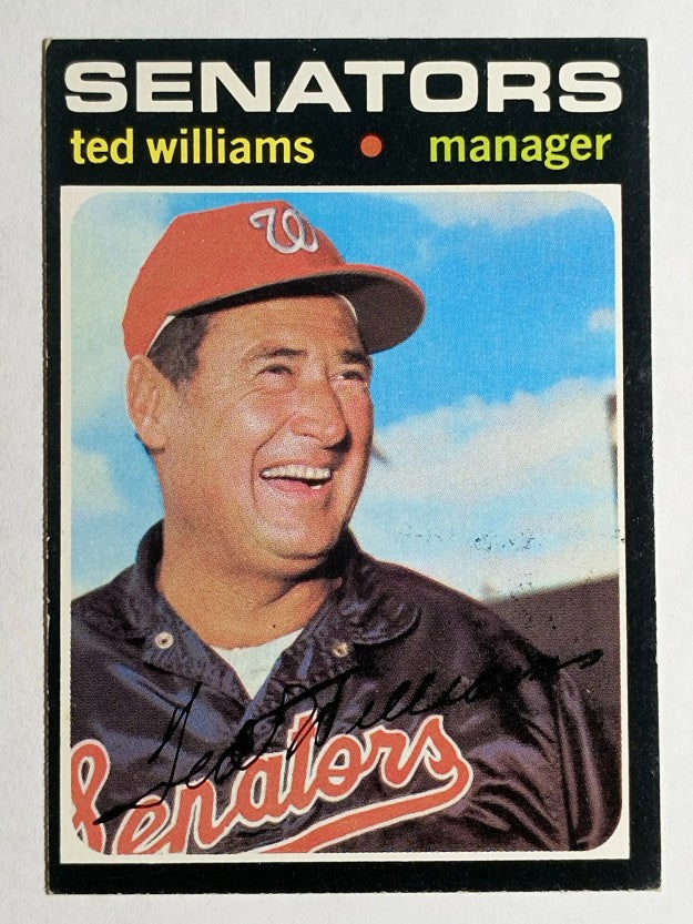 1971 Topps #380 Ted Williams MG (EXMT)