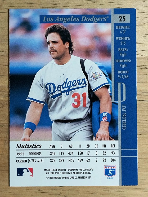 1996 Leaf Preferred #25 Mike Piazza