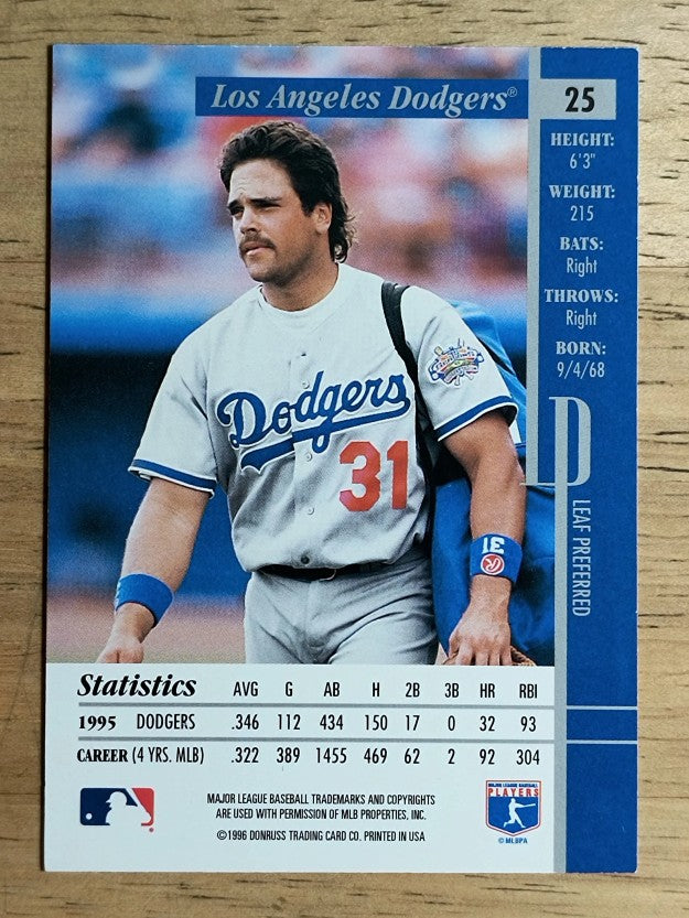 1996 Leaf Preferred #25 Mike Piazza