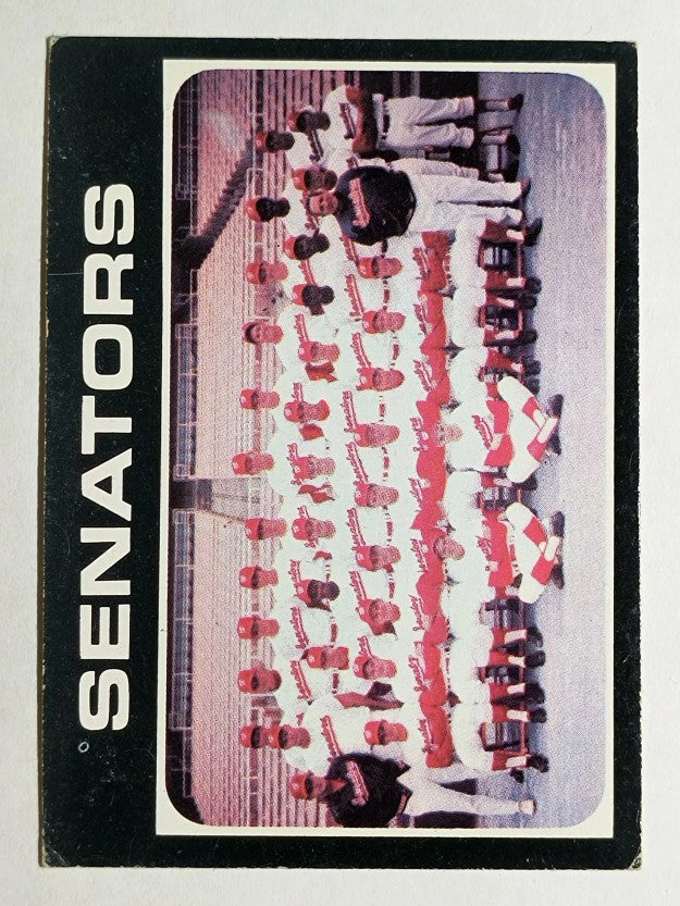 1971 Topps #462 Washington Senators TC (VGEX)