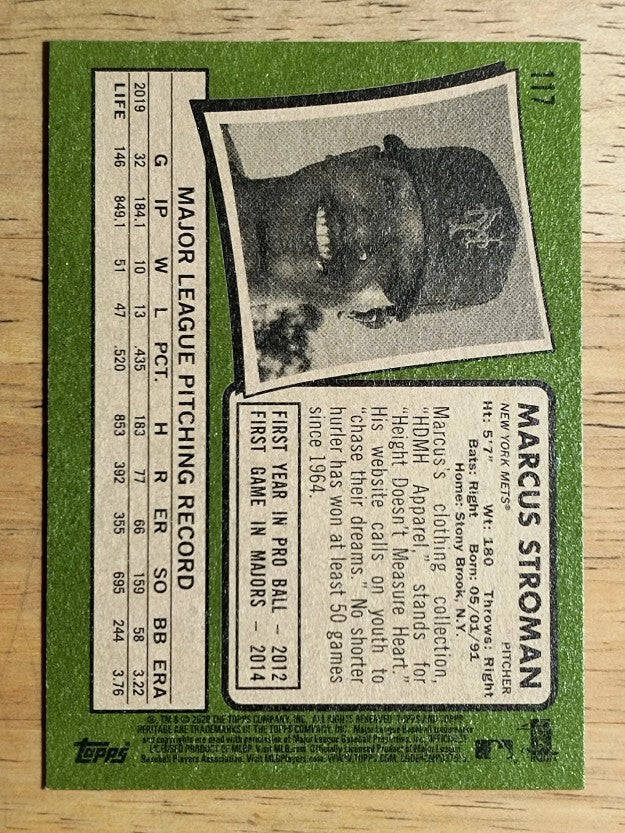 2020 Topps Heritage #117 Marcus Stroman