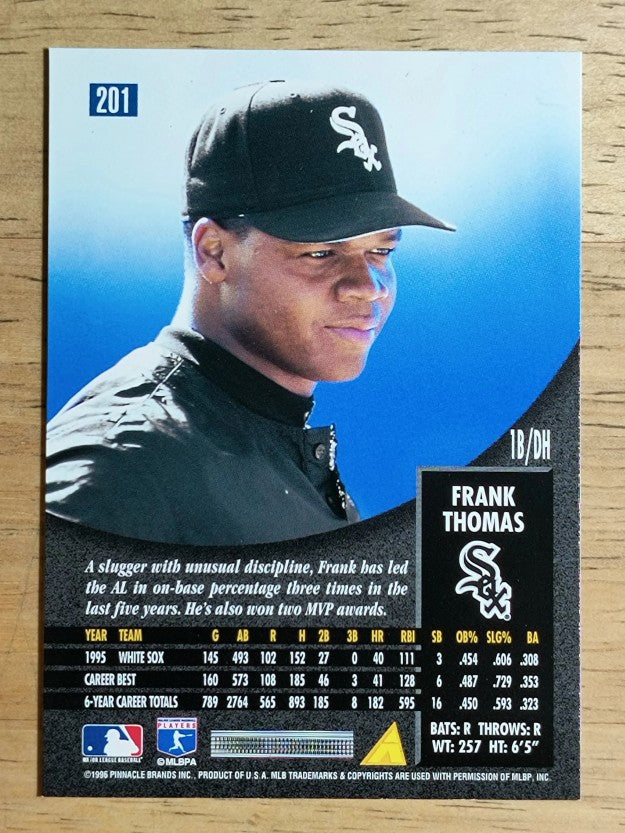 1996 Pinnacle Foil #201 Frank Thomas