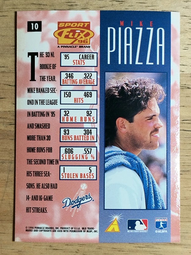 1996 Sportflix #10 Mike Piazza
