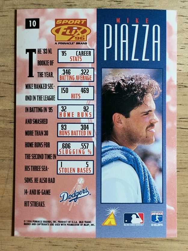 1996 Sportflix #10 Mike Piazza