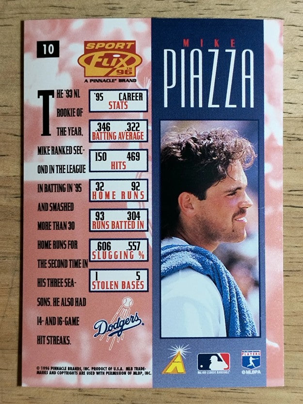 1996 Sportflix #10 Mike Piazza