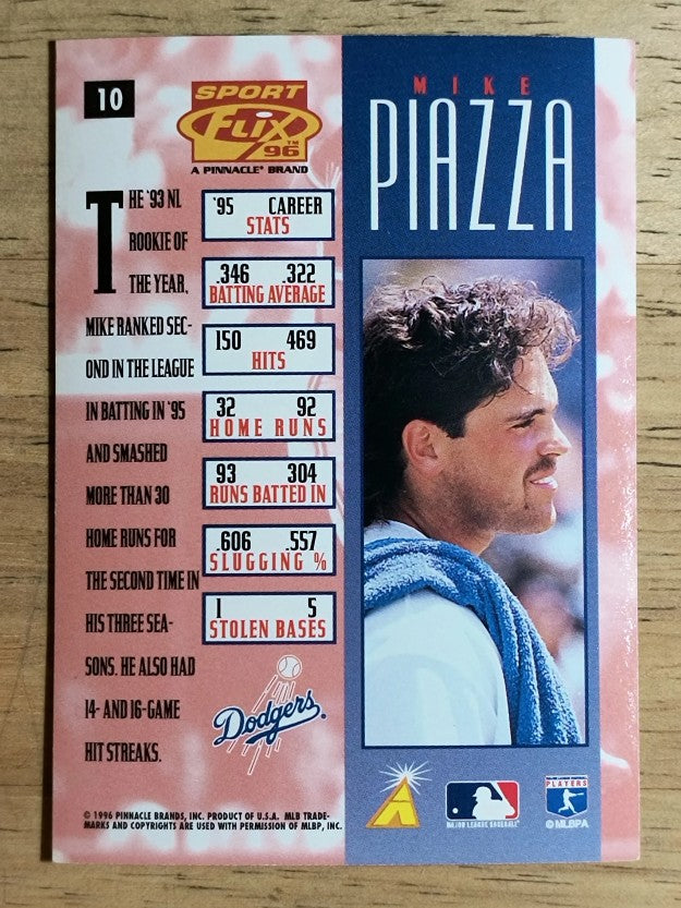 1996 Sportflix #10 Mike Piazza