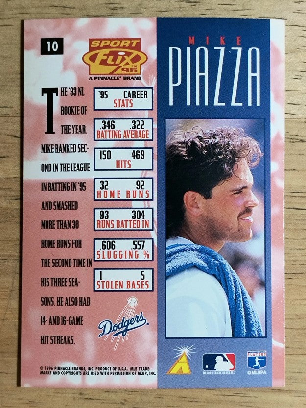 1996 Sportflix #10 Mike Piazza