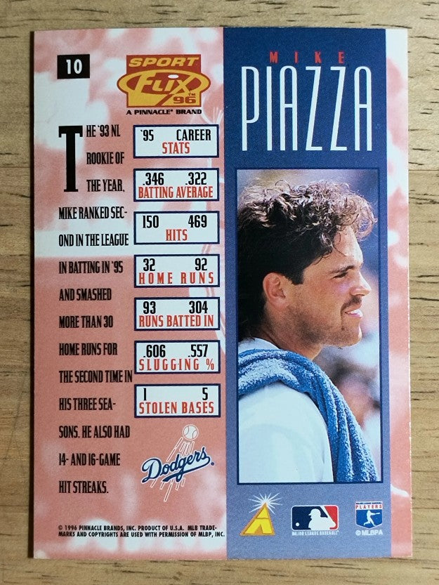 1996 Sportflix #10 Mike Piazza