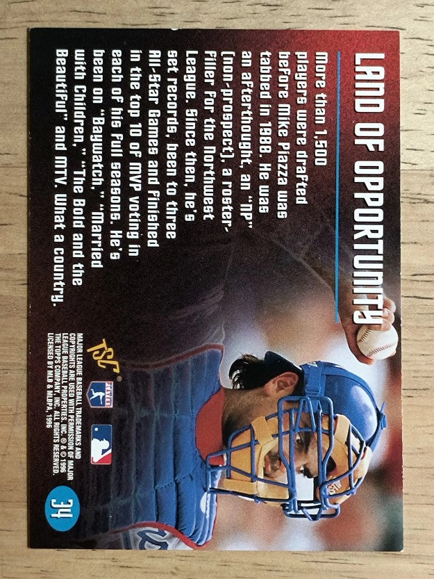 1996 Stadium Club Members Only 50 #34 Mike Piazza