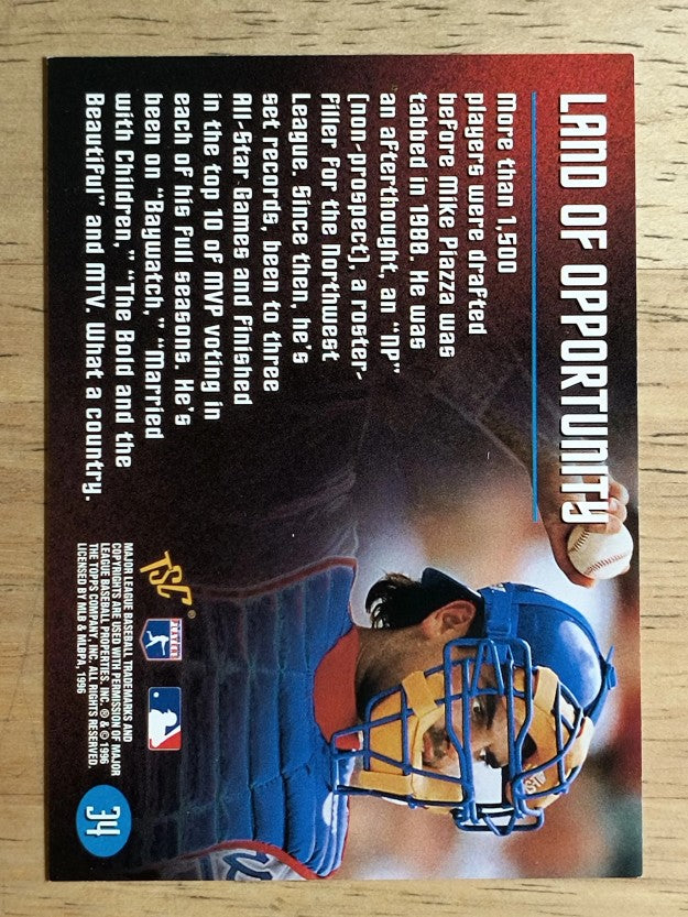 1996 Stadium Club Members Only 50 #34 Mike Piazza