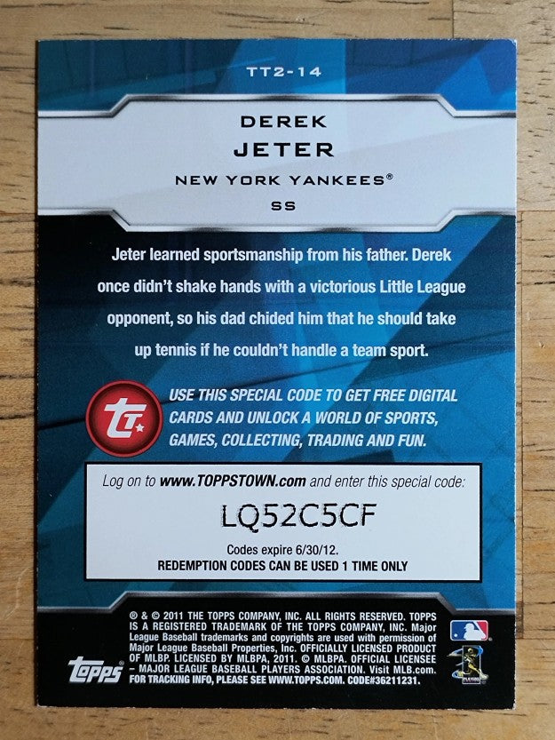 2011 Topps Topps Town Series 2 #TT14 Derek Jeter