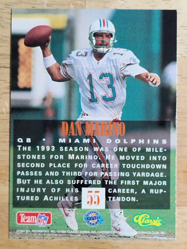 1994 Classic NFL Experience #55 Dan Marino