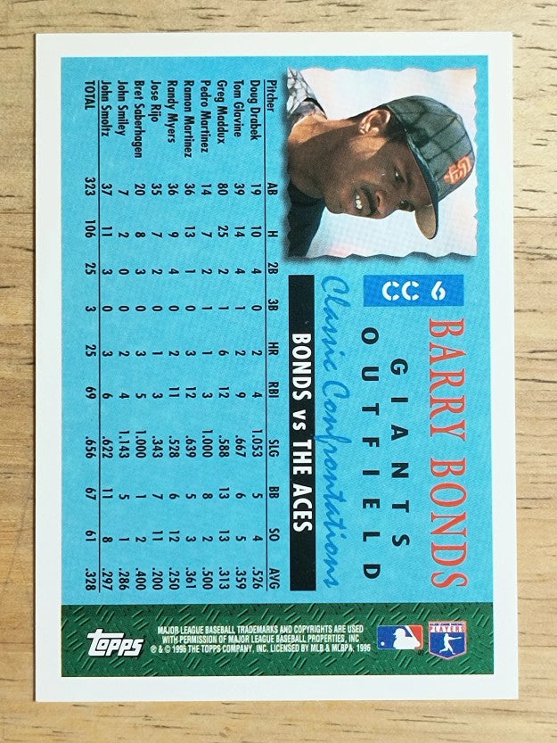 1996 Topps Classic Confrontations #CC6 Barry Bonds