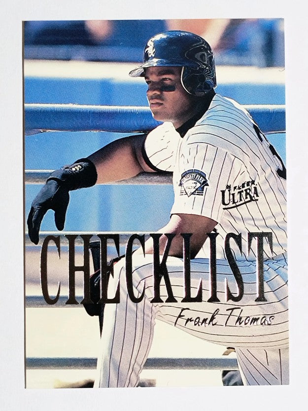 1996 Ultra Checklists #B10 Frank Thomas