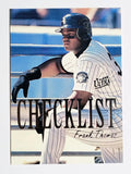 1996 Ultra Checklists #B10 Frank Thomas