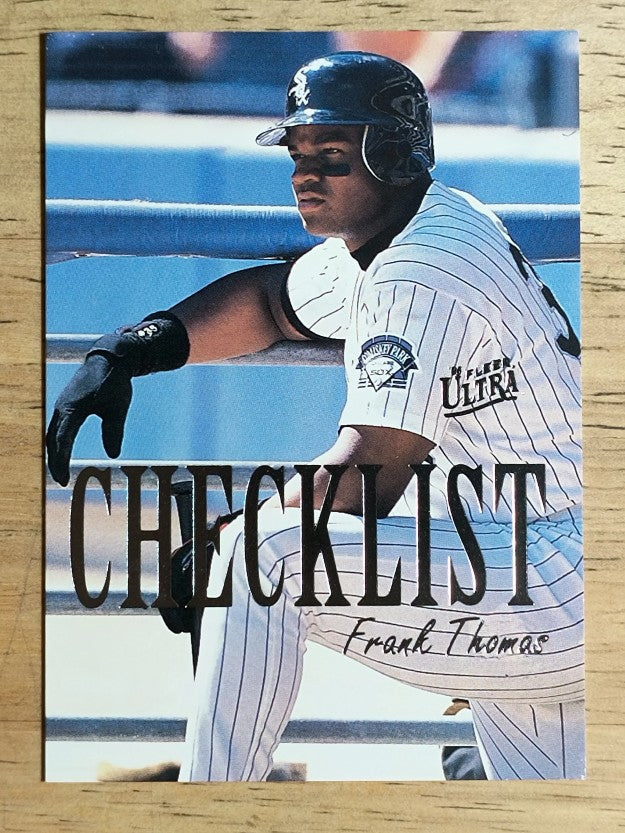 1996 Ultra Checklists #B10 Frank Thomas