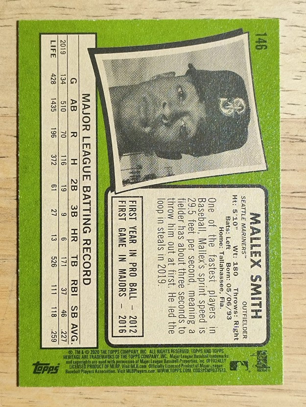 2020 Topps Heritage #146 Mallex Smith