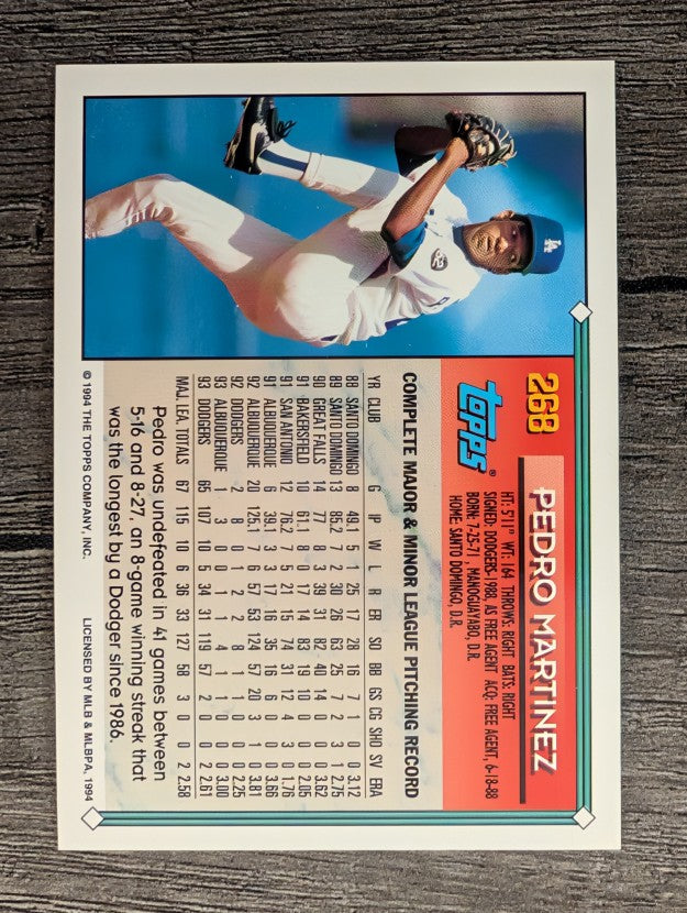 1994 Topps #268 Pedro Martinez