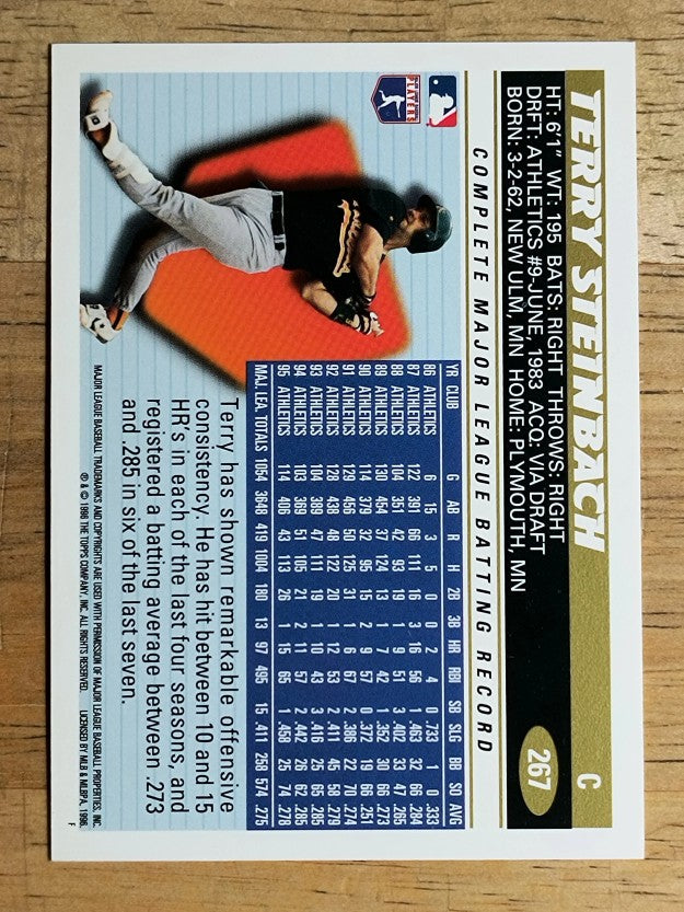 1996 Topps #267 Terry Steinbach
