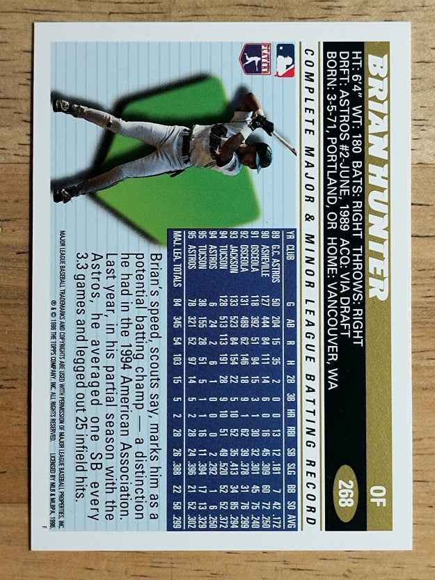 1996 Topps #268 Brian L. Hunter