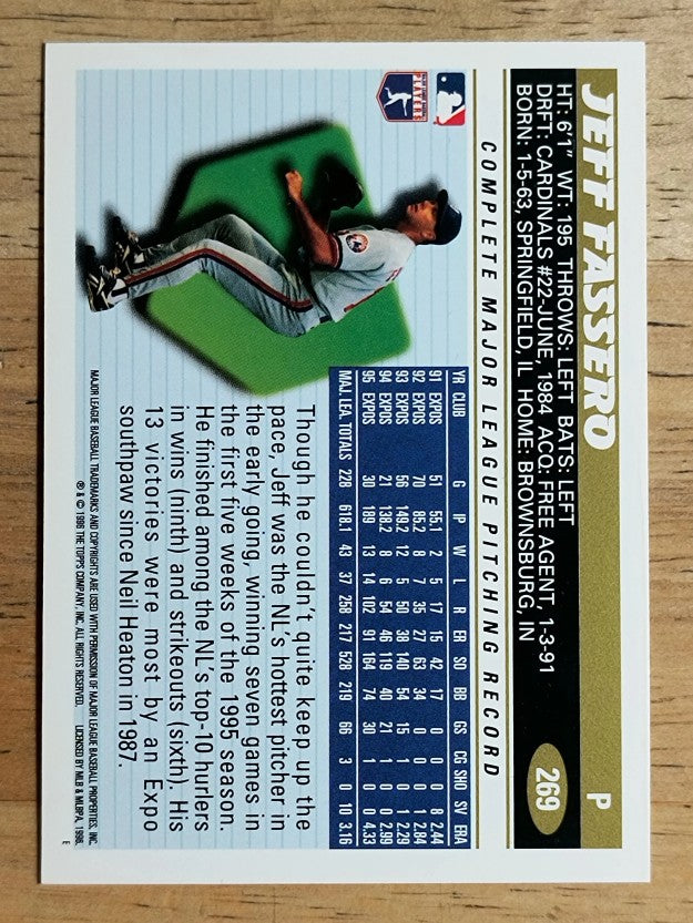 1996 Topps #269 Jeff Fassero