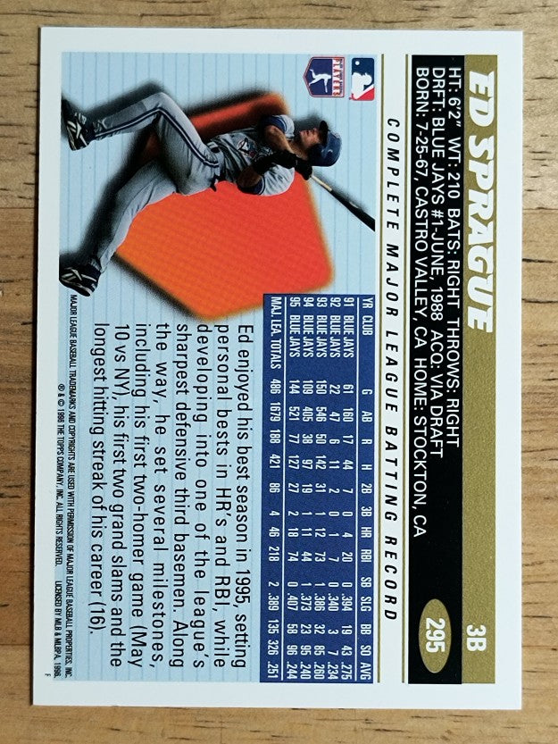 1996 Topps #295 Ed Sprague