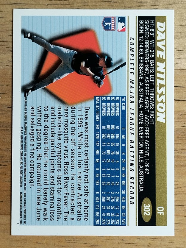 1996 Topps #302 Dave Nilsson