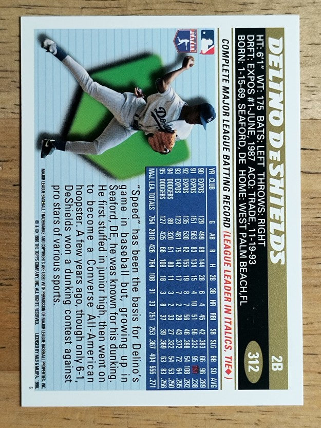 1996 Topps #312 Delino DeShields