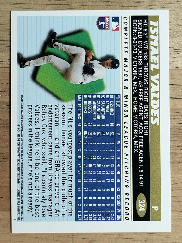 1996 Topps #324 Ismael Valdes