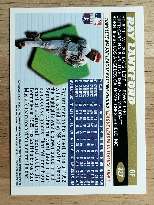 1996 Topps #327 Ray Lankford