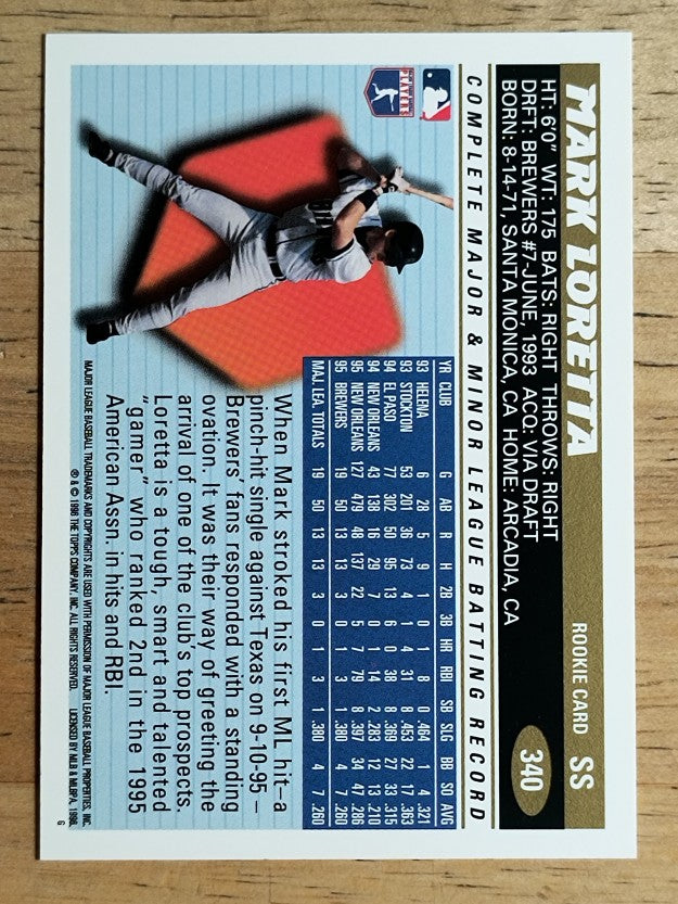 1996 Topps #340 Mark Loretta