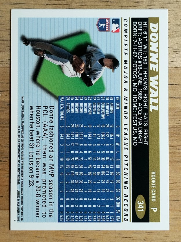 1996 Topps #341 Donne Wall