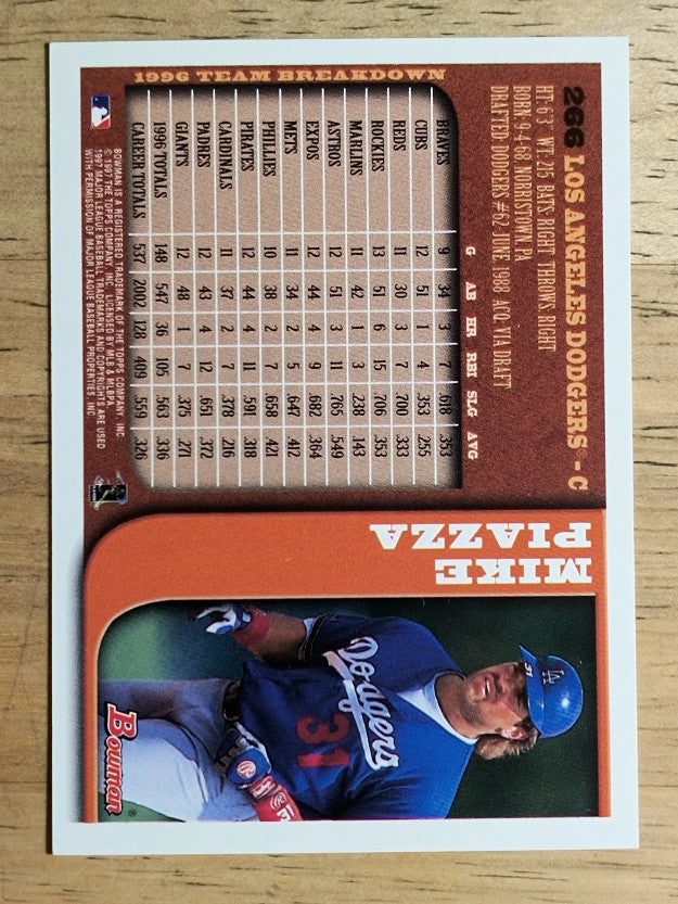 1997 Bowman #266 Mike Piazza
