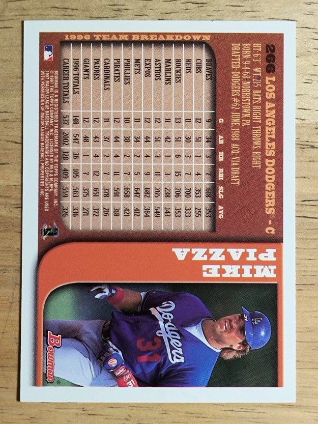 1997 Bowman #266 Mike Piazza