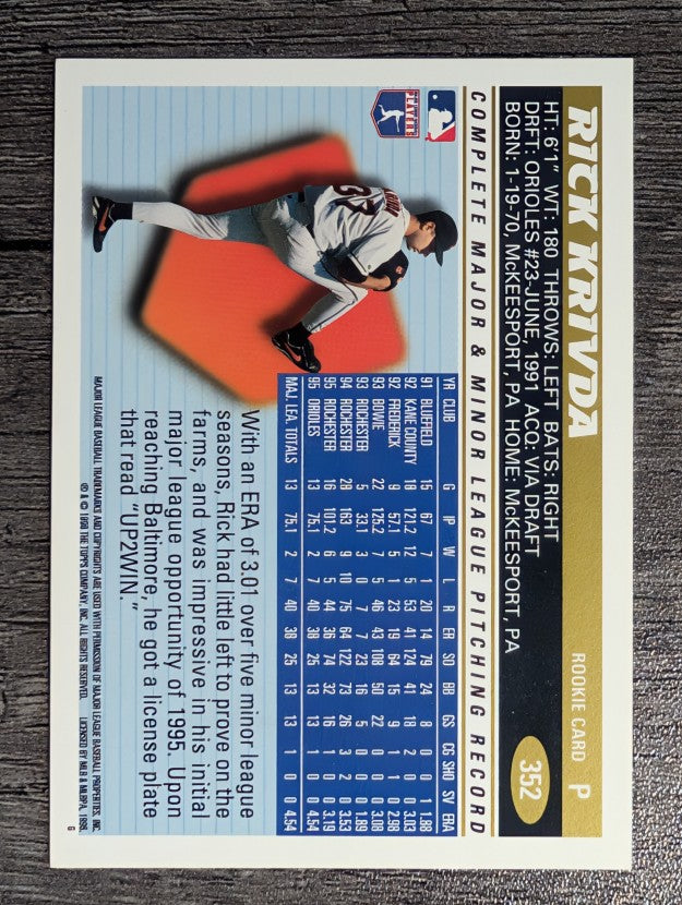 1996 Topps #352 Rick Krivda