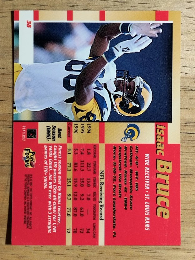 1997 Bowman's Best #38 Isaac Bruce