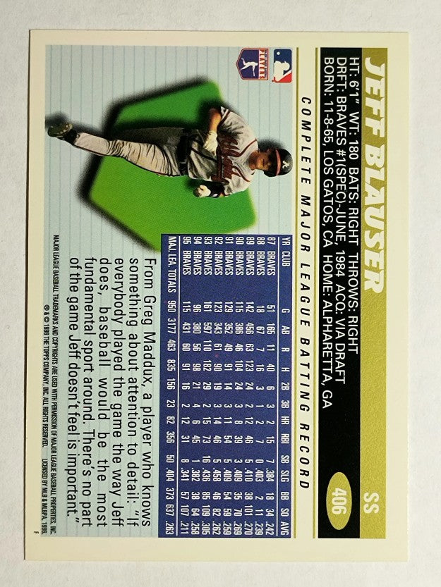 1996 Topps #406 Jeff Blauser