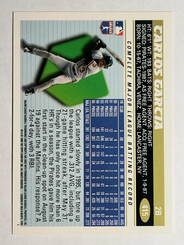 1996 Topps #415 Carlos Garcia