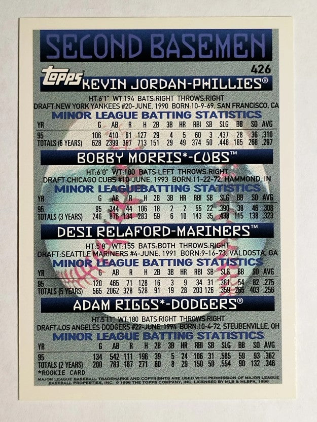 1996 Topps #426 Adam Riggs RC