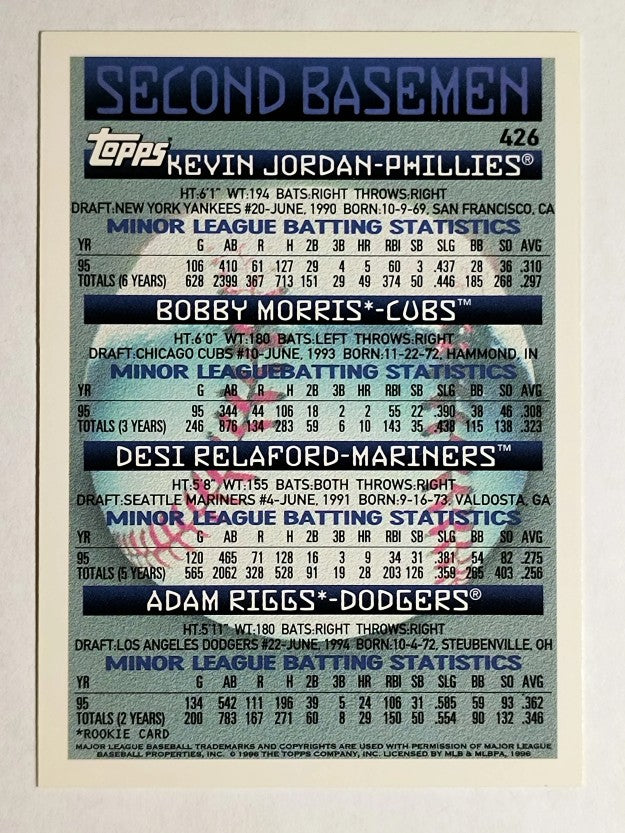 1996 Topps #426 Adam Riggs RC
