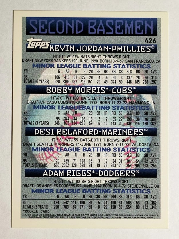 1996 Topps #426 Adam Riggs RC