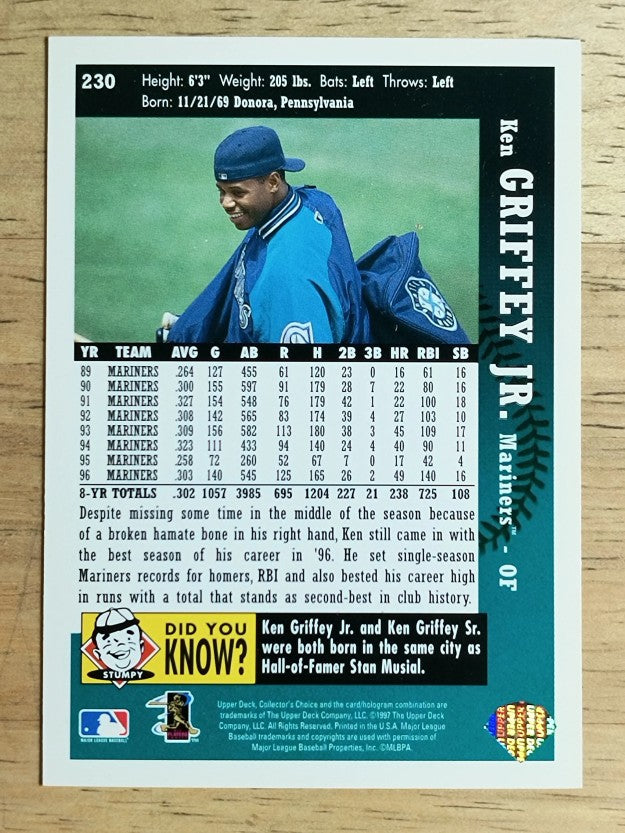1997 Collector's Choice #230 Ken Griffey Jr.