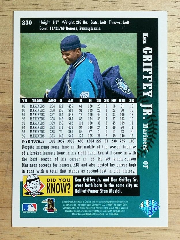 1997 Collector's Choice #230 Ken Griffey Jr.