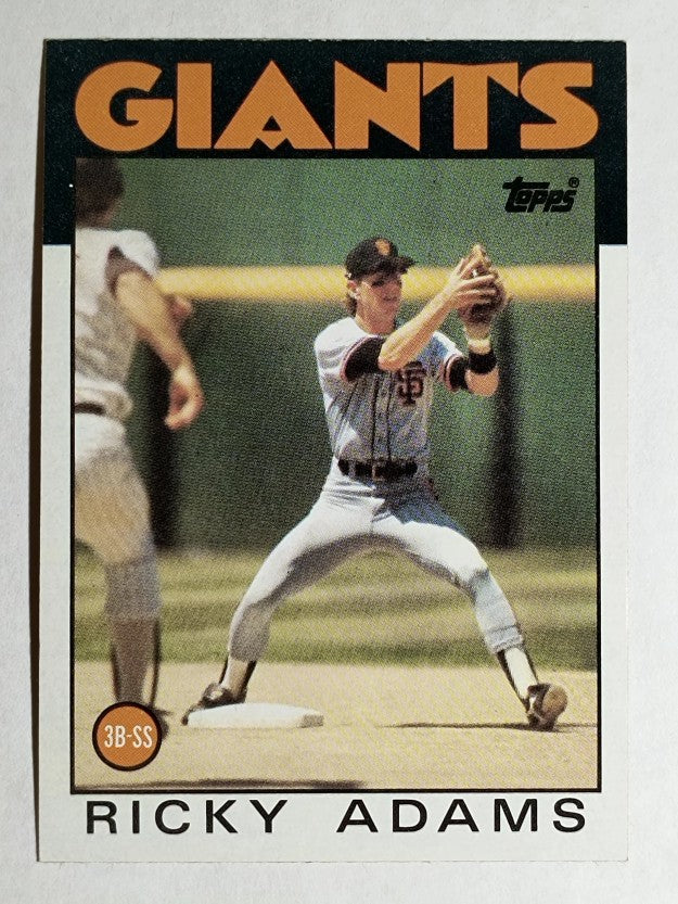 1986 Topps #153 Ricky Adams