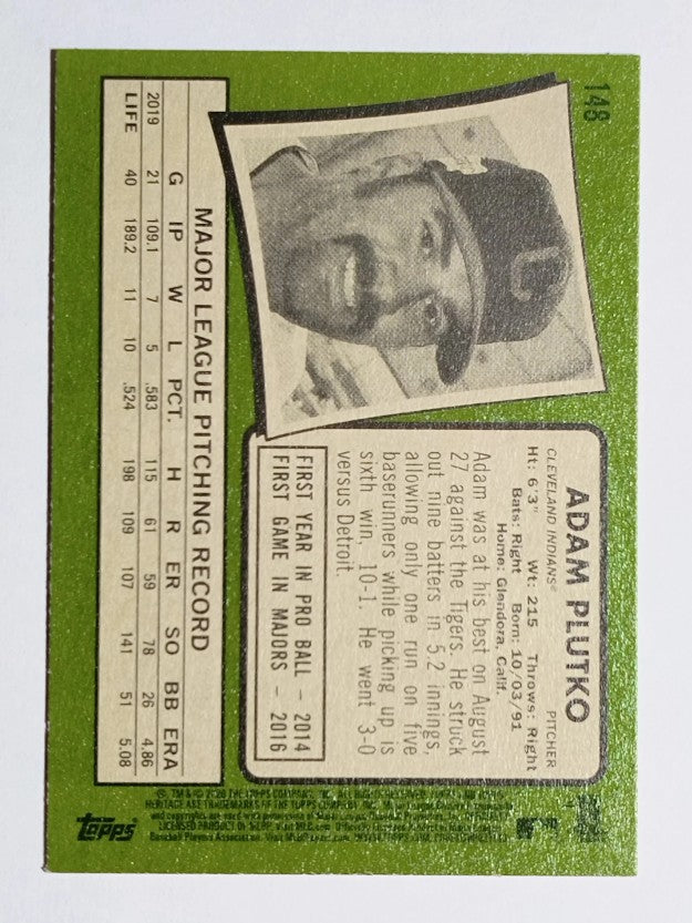 2020 Topps Heritage #148 Adam Plutko